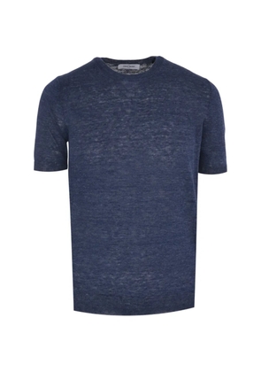 Gran Sasso fine-knit short-sleeve T-shirt - Blue
