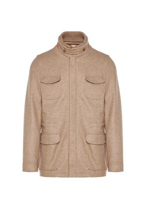 Enrico Mandelli multi-pocket high-neck jacket - Neutrals