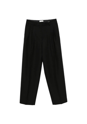 TOTEME pleated straight-leg trousers - Black