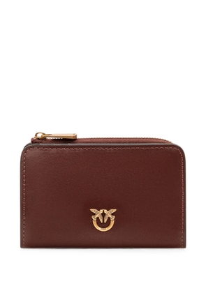 PINKO Love Birds leather wallet - Brown