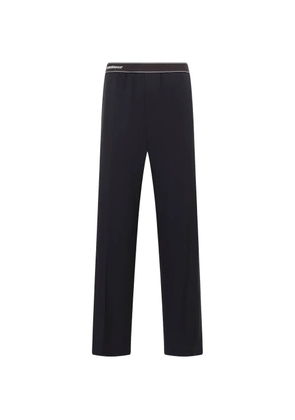 Casablanca logo-waistband tailored trousers - Black