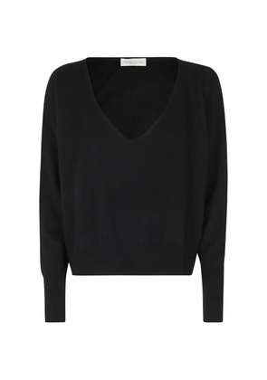 Roberto Collina V-neck knitted sweater - Black