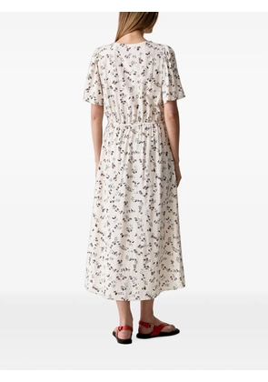 Marc O'Polo floral-print midi dress - Neutrals
