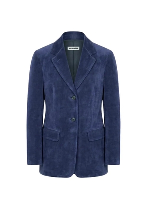 Jil Sander notched-lapels single-breasted jacket - Blue