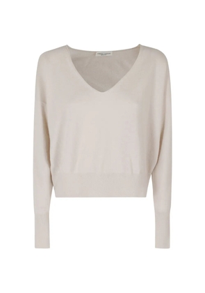 Roberto Collina V-neck long-sleeve sweater - White