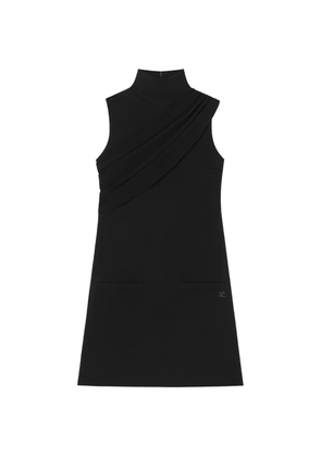 Courrèges twist A-line mini dress - Black