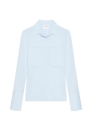 Courrèges two-pocket jersey shirt - Blue