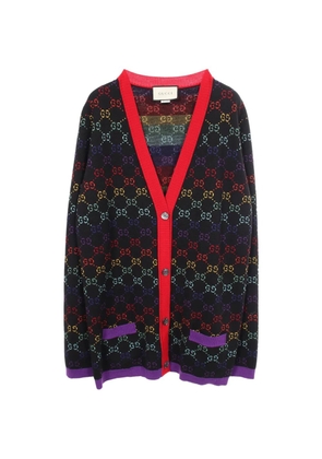 Gucci Pre-Owned 2010s GG pattern cardigan - Black