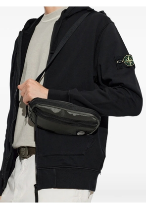 Stone Island logo-patch zip-fastening belt bag - Green