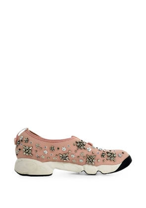 Christian Dior Pre-Owned Fusion crystal-embellished sneakers - Pink