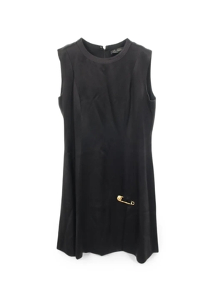 Versace Pre-Owned 2010s Medusa-pin mini dress - Black