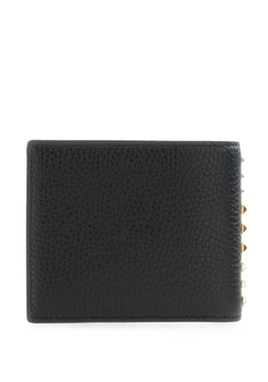 Valentino Garavani Rockstud pebbled-leather wallet - Black