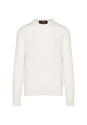 Enrico Mandelli logo-plaque sweater - Neutrals