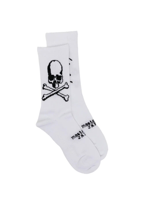 Mastermind Japan logo-print socks - White