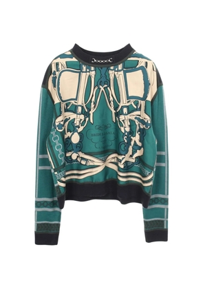 Hermès Pre-Owned 2000s Brides de Gala et Chaines sweater - Green