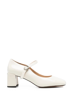 LINDA BAUMANN buckle-fastening block-heel pumps - Neutrals