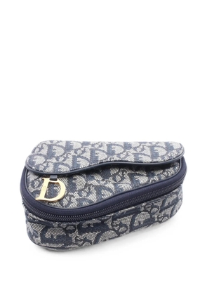 Christian Dior Pre-Owned 2010s Trotter Saddle pouch - Blue