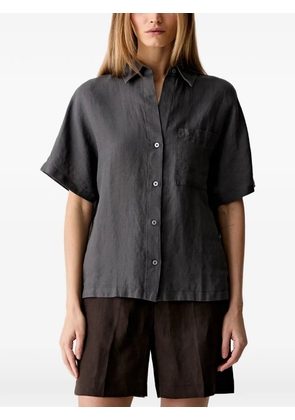 Marc O'Polo short-sleeve button-up shirt - Grey