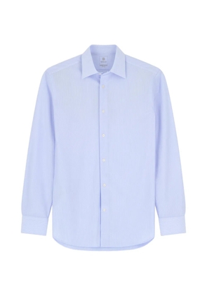 Boggi Milano polo shirt striped Japanese jersey regular fit - Blue