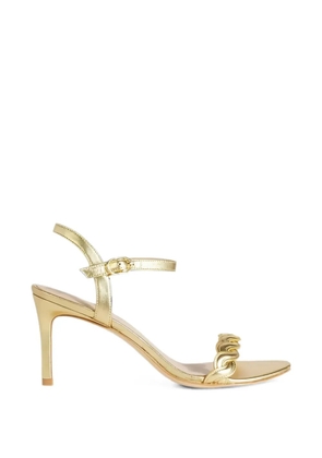 Stuart Weitzman Dancer Twistie leather sandals - Gold