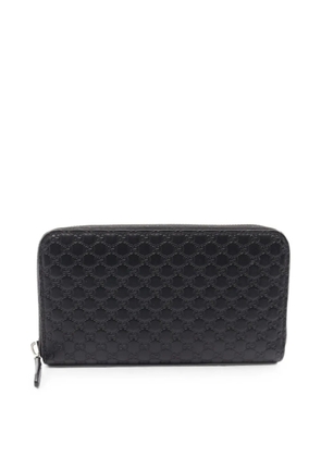 Gucci Pre-Owned 2010s Micro GG leather wallet - Black