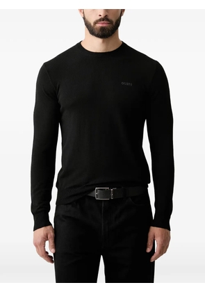 GUESS USA logo-embroidered sweater - Black