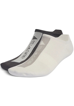 adidas logo intarsia-knit socks (pack of two) - White