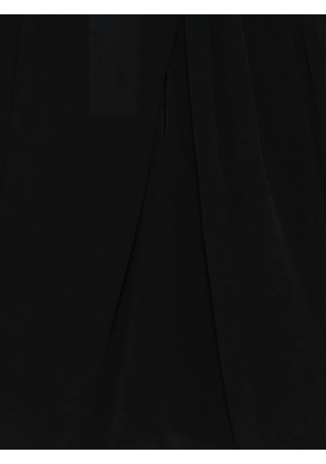 Patrizia Pepe pleated high-neck blouse - Black
