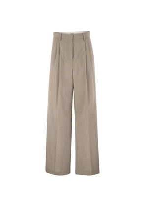 Weekend Max Mara OVVIO belt-loops tailored trousers - Grey