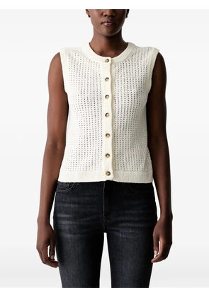 Marc O'Polo pointelle-knit button-up cardigan - Neutrals