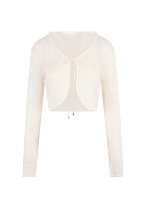 Roberto Cavalli cropped cardigan - White