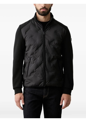 GUESS USA quilted logo-embossed padded jacket - Black