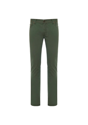 Richard J. Brown Tokyo logo-patch straight-leg trousers - Green
