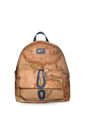 ALVIERO MARTINI 1° CLASSE map-print backpack - Neutrals