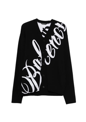 Balenciaga buttoned V-neck cardigan - Black