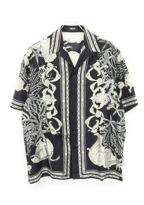 Versace Pre-Owned 2010s barocco sea-print shirt - Black