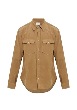 MARANT Vasco corduroy shirt - Neutrals