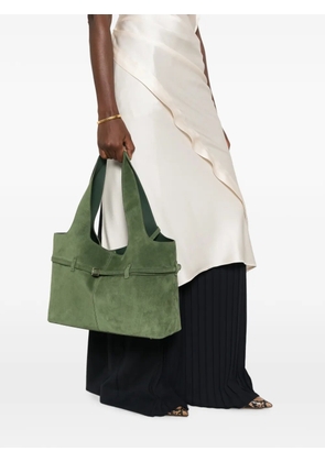 Manu Atelier Cambon Cabas buckle-detail tote bag - Green