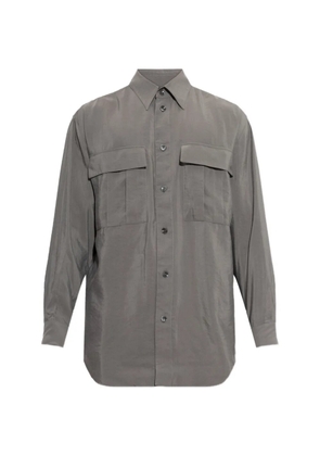 Giorgio Armani flap-pocket shirt - Grey