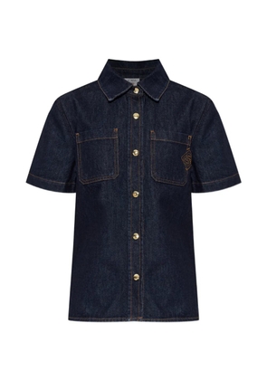 Casablanca short-sleeve denim shirt - Blue