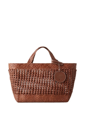 Mulberry small tag-detail tote bag - Brown