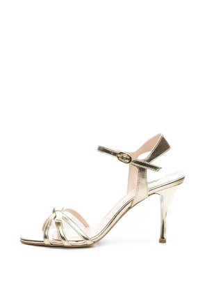 Poche Paris knotted metallic sandals - Gold