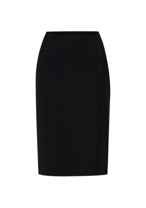 Jil Sander midi raw-hem skirt - Black
