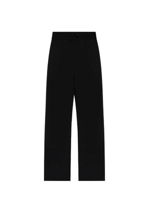Balmain logo-embroidered drawstring trousers - Black