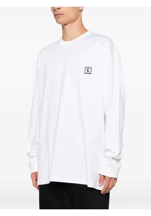 Wooyoungmi logo-print long-sleeve T-shirt - White