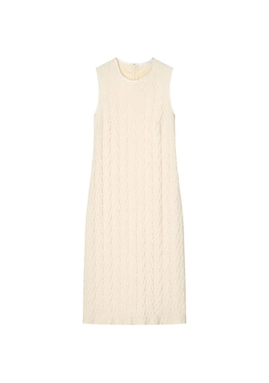 Cecilie Bahnsen Devin Begonia jacquard shirt midi dress - White