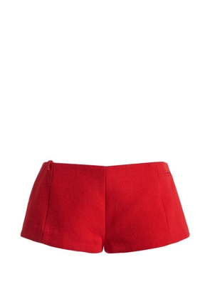 Christopher Esber Archie moiré shorts - Red