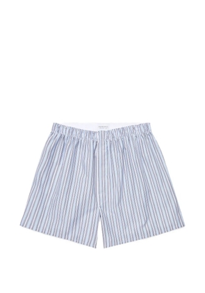 Sunspel stripe-print classic boxer shorts - Blue