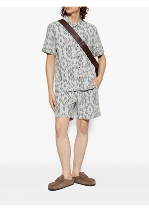 SAMSOE SAMSOE Sajabari jacquard-patterned shorts - Neutrals