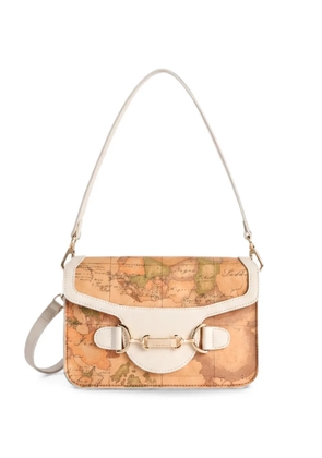 ALVIERO MARTINI 1° CLASSE Cruise map-print shoulder bag - Brown
